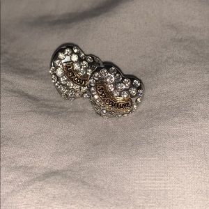 Juicy couture earrings heart shaped